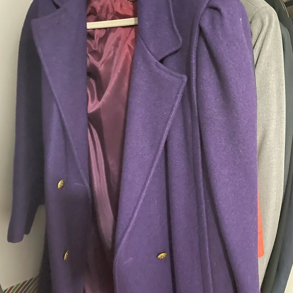 Women's Purple Coat - Picture 2 of 5